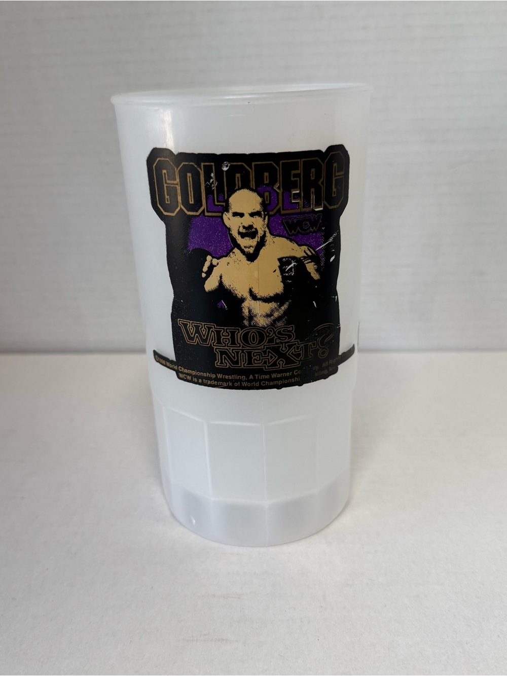 Goldberg Who Is Next? Vintage Wrestling WCW BETRAS LITER Cup